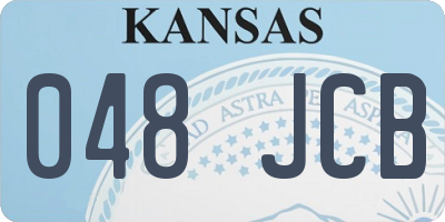 KS license plate 048JCB