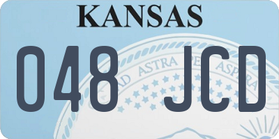KS license plate 048JCD