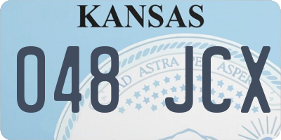 KS license plate 048JCX