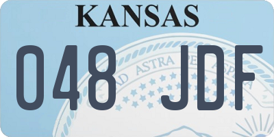 KS license plate 048JDF