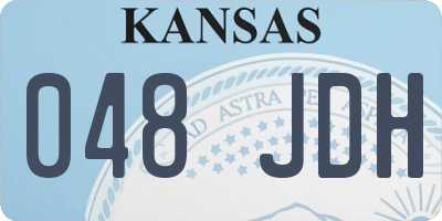 KS license plate 048JDH