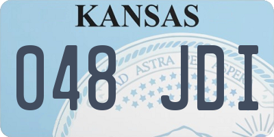 KS license plate 048JDI
