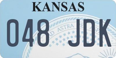 KS license plate 048JDK