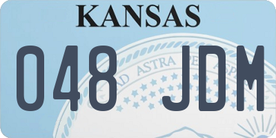 KS license plate 048JDM