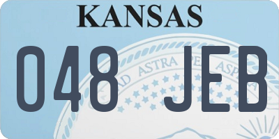 KS license plate 048JEB