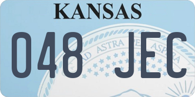 KS license plate 048JEC