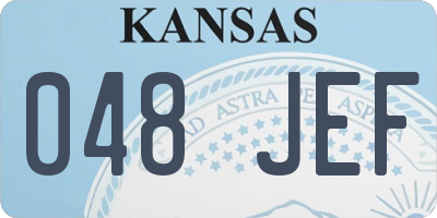 KS license plate 048JEF