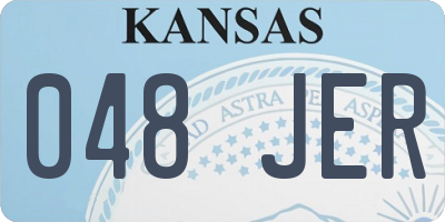 KS license plate 048JER