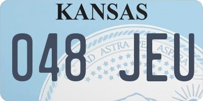 KS license plate 048JEU