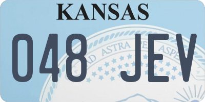 KS license plate 048JEV