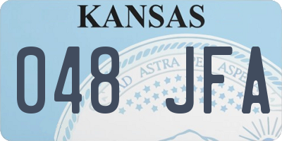 KS license plate 048JFA