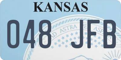 KS license plate 048JFB