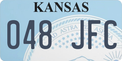 KS license plate 048JFC