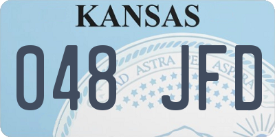 KS license plate 048JFD