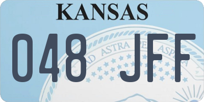 KS license plate 048JFF