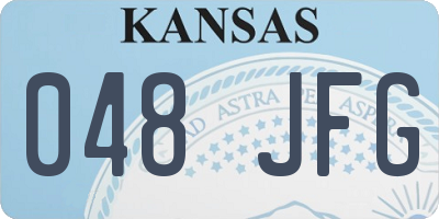 KS license plate 048JFG