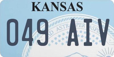 KS license plate 049AIV
