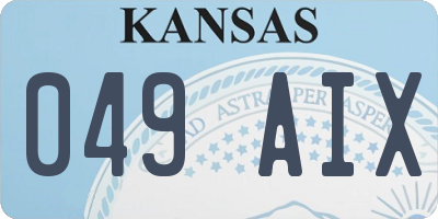 KS license plate 049AIX