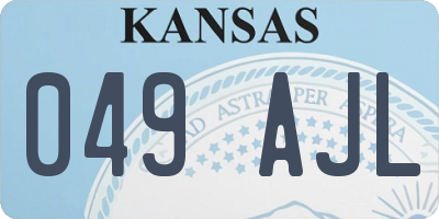 KS license plate 049AJL