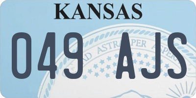KS license plate 049AJS