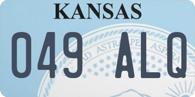 KS license plate 049ALQ