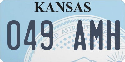 KS license plate 049AMH