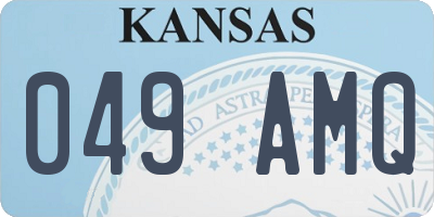 KS license plate 049AMQ