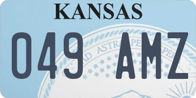 KS license plate 049AMZ