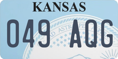 KS license plate 049AQG