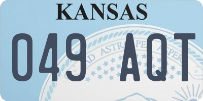 KS license plate 049AQT