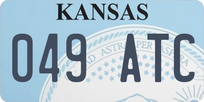 KS license plate 049ATC