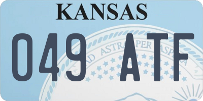 KS license plate 049ATF