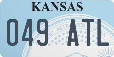 KS license plate 049ATL