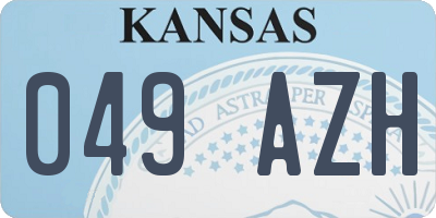 KS license plate 049AZH