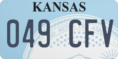 KS license plate 049CFV