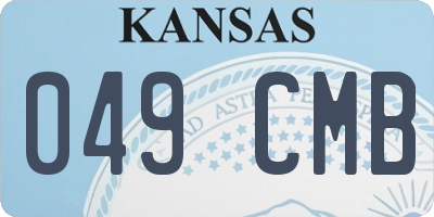 KS license plate 049CMB