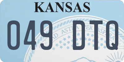 KS license plate 049DTQ