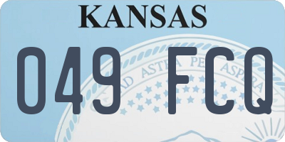 KS license plate 049FCQ