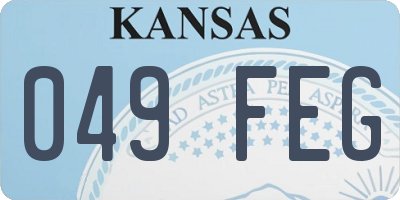 KS license plate 049FEG