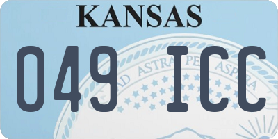 KS license plate 049ICC