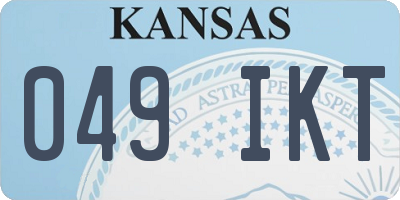 KS license plate 049IKT