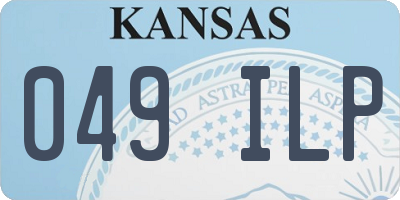 KS license plate 049ILP