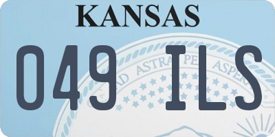 KS license plate 049ILS