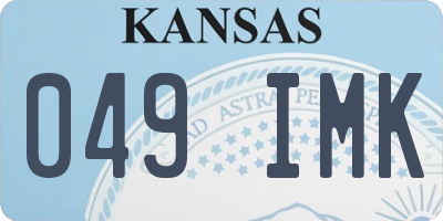 KS license plate 049IMK