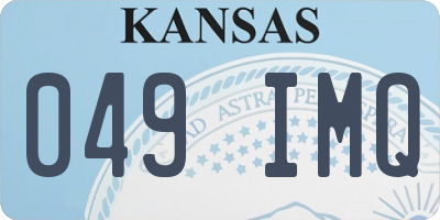 KS license plate 049IMQ