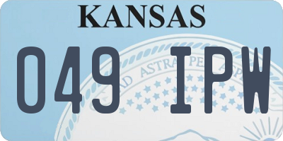 KS license plate 049IPW