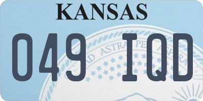 KS license plate 049IQD
