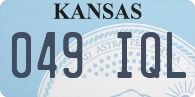 KS license plate 049IQL