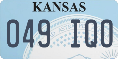 KS license plate 049IQO