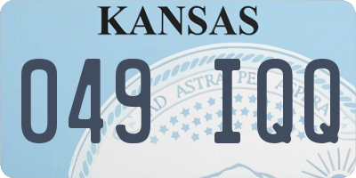 KS license plate 049IQQ